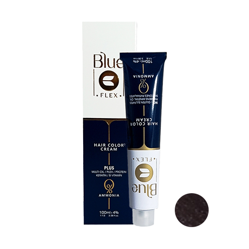 رنگ مو فاقد آمونیاک بلو شماره 0-3  رنگ قهوه ای تیره